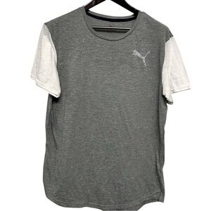 Puma Gray/White T-shirt Mens Size Large